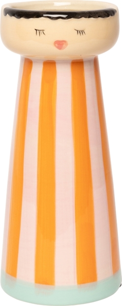 Au Maisson Vase Mrs & Miss Orange-Mint 19x8 cm 