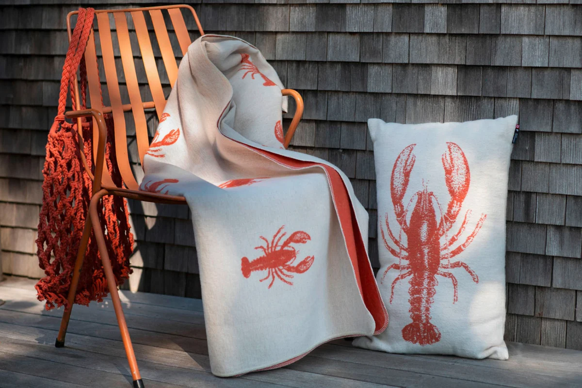 David Fussenegger SILVRETTA Flanelldecke „Lobster“ (GRS)