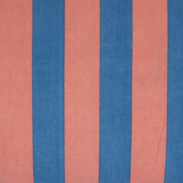 Au Maison Kissenbezug mit Fransen Rosa Blau Streifen 60x30cm 