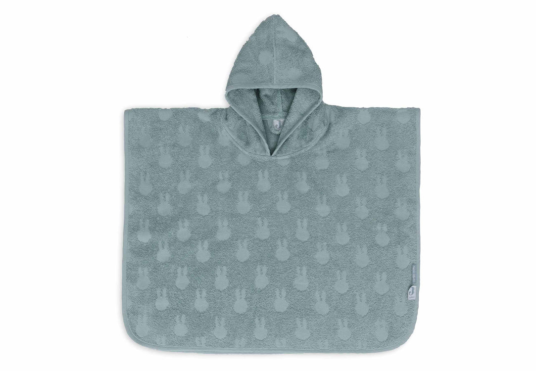 Jollein Badeponcho Frottee Miffy Jacquard - Sea Green