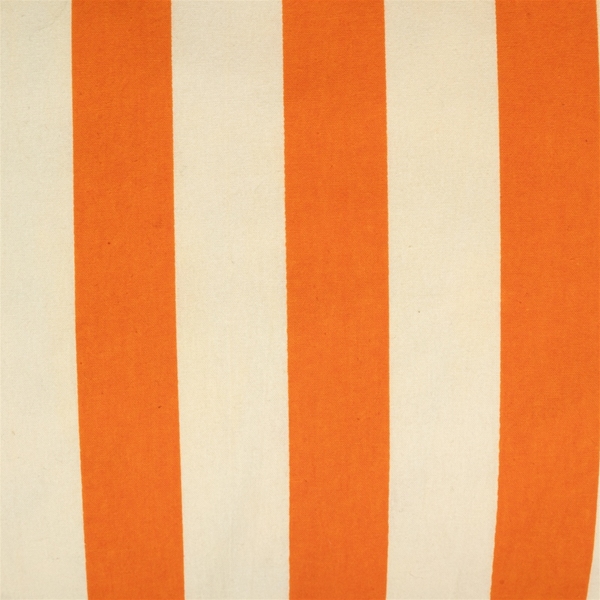 Au Maison Kissenbezug mit Fransen Orange Creme Streifen 60x30cm