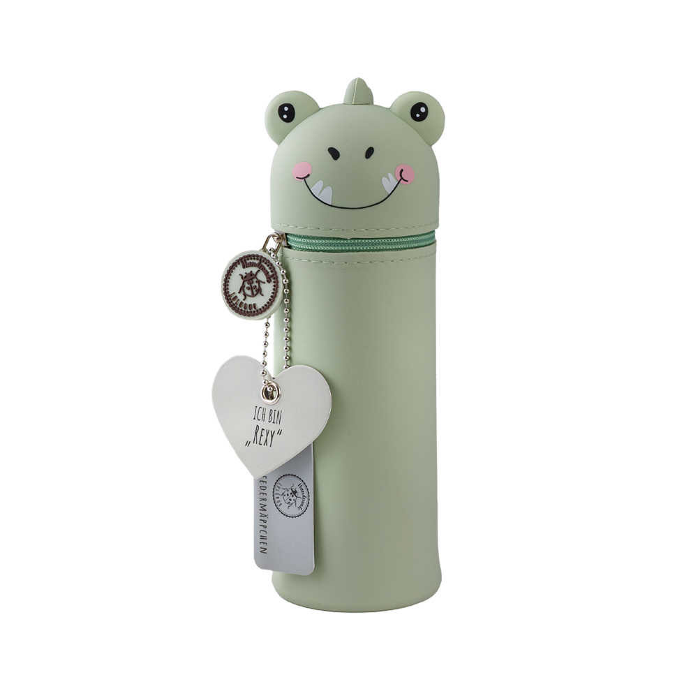 Lulubug Handmade Lustiges Tiermäppchen aus Silikon Dino „Rexy“