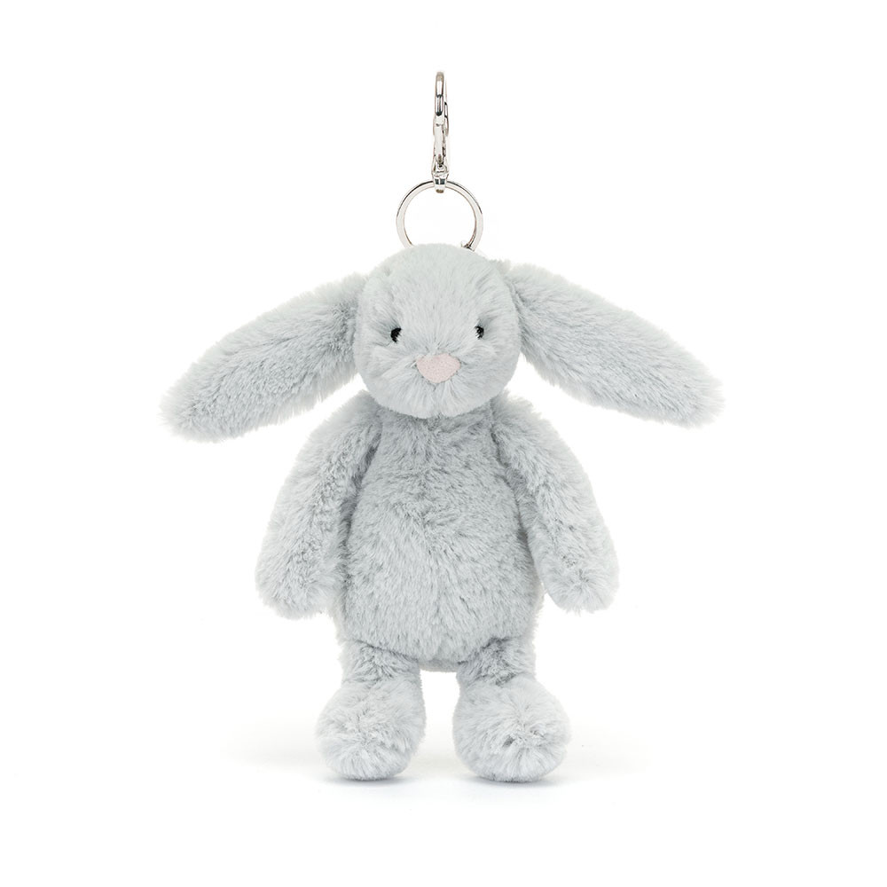 Jellycat Bashful Silver Bunny Bag Charm - Schlüsselanhänger Hase 14cm