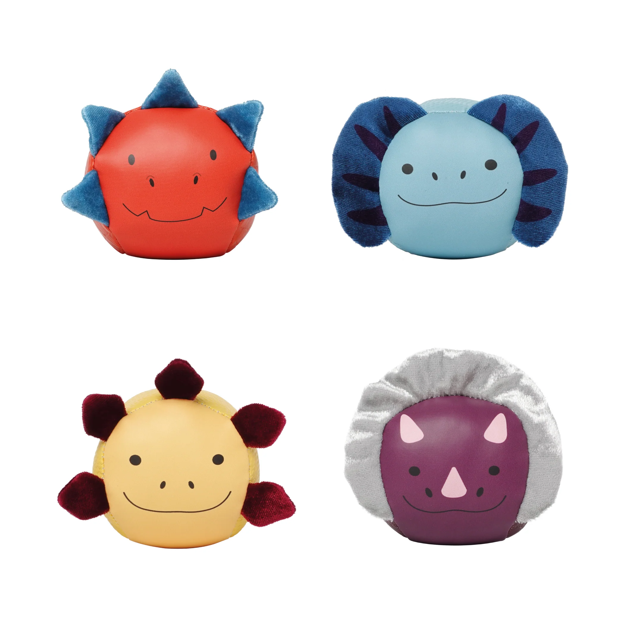 little big friends Sensory Ball Spielzeug für baby, 4er Set.  Dino Friends