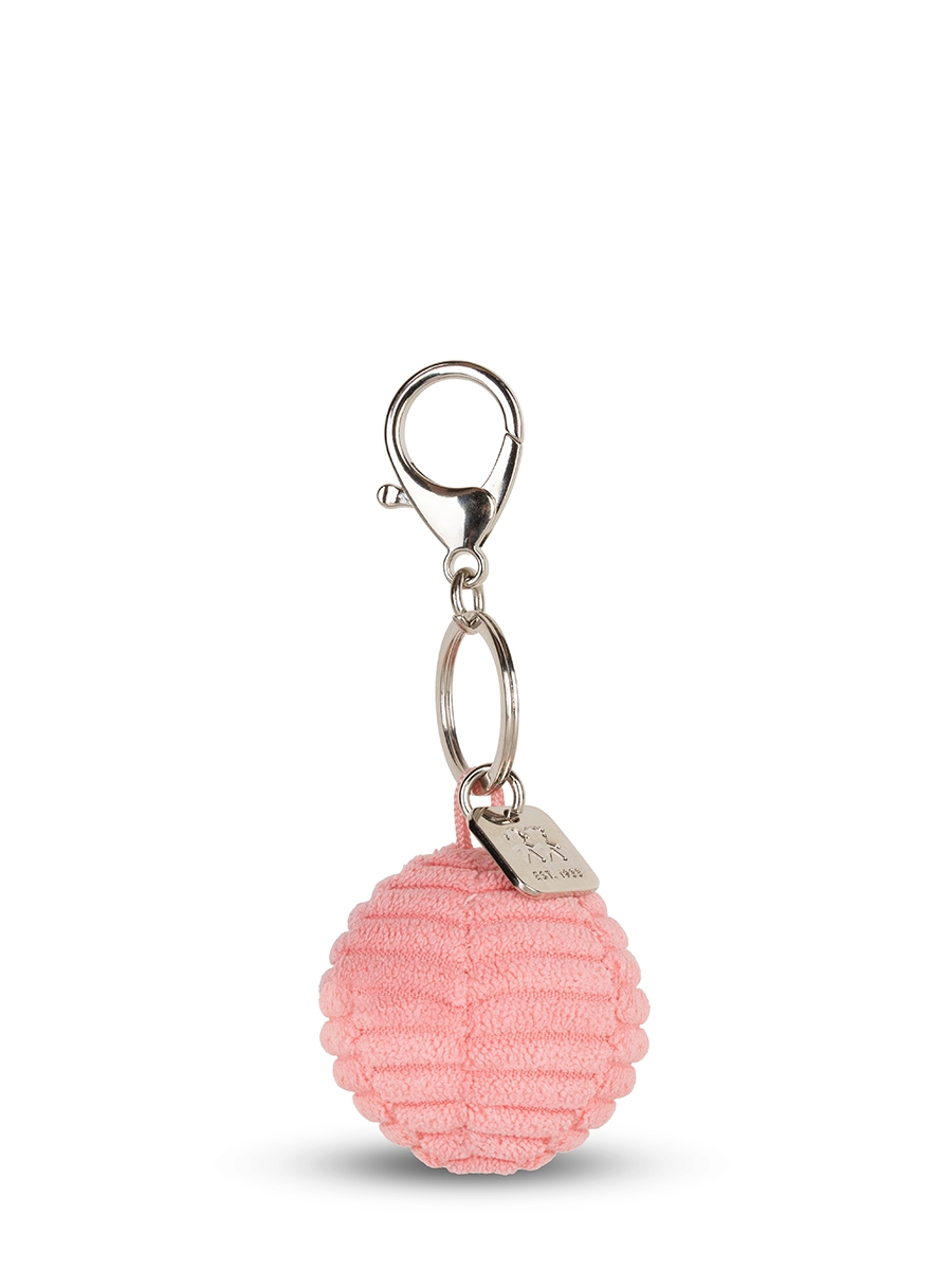 Bon Ton Toys Smiley Keychain in Rosa - Charm - Schlüsselanhänger aus Cord 4,5cm