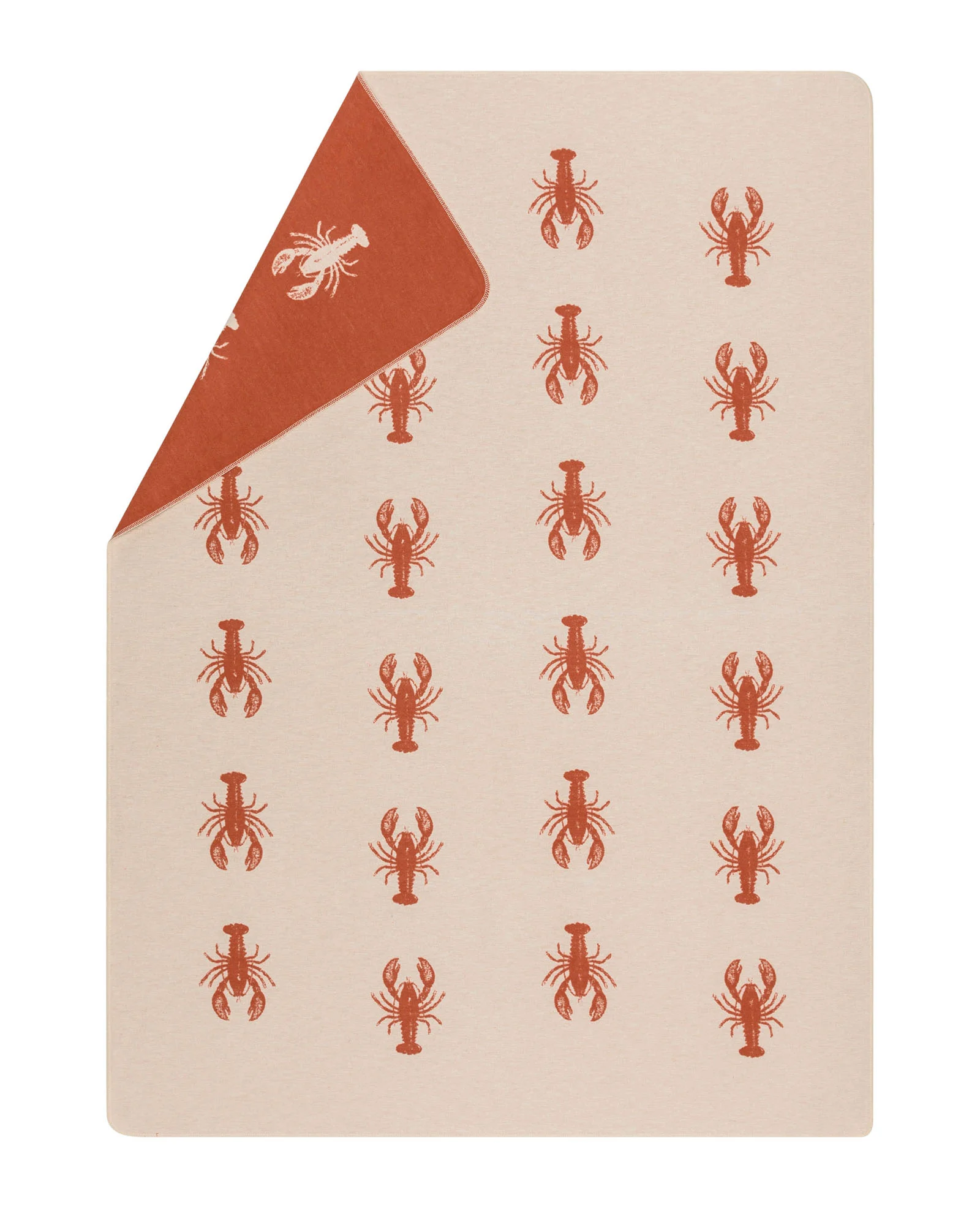 David Fussenegger SILVRETTA Flanelldecke „Lobster“ (GRS)