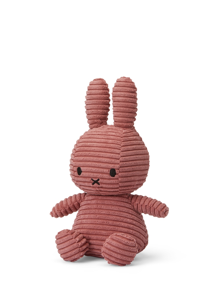 Bon Ton Toys Miffy Corduroy - Cord Hase in Dusty Rose - Altrosa 23 cm 