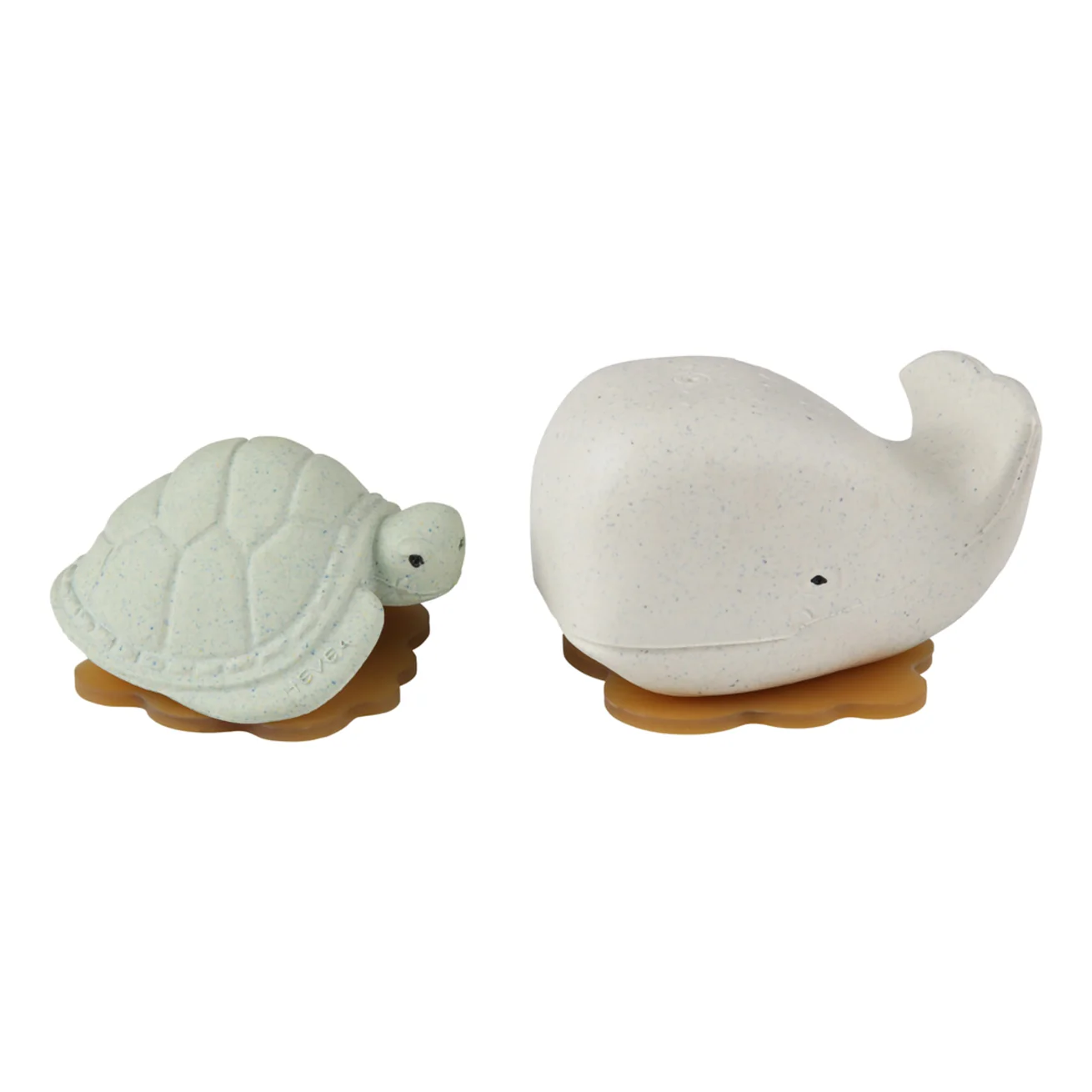 Hevea Squeeze'n'Splash Whale & Turtle - Frosty White & Sage 