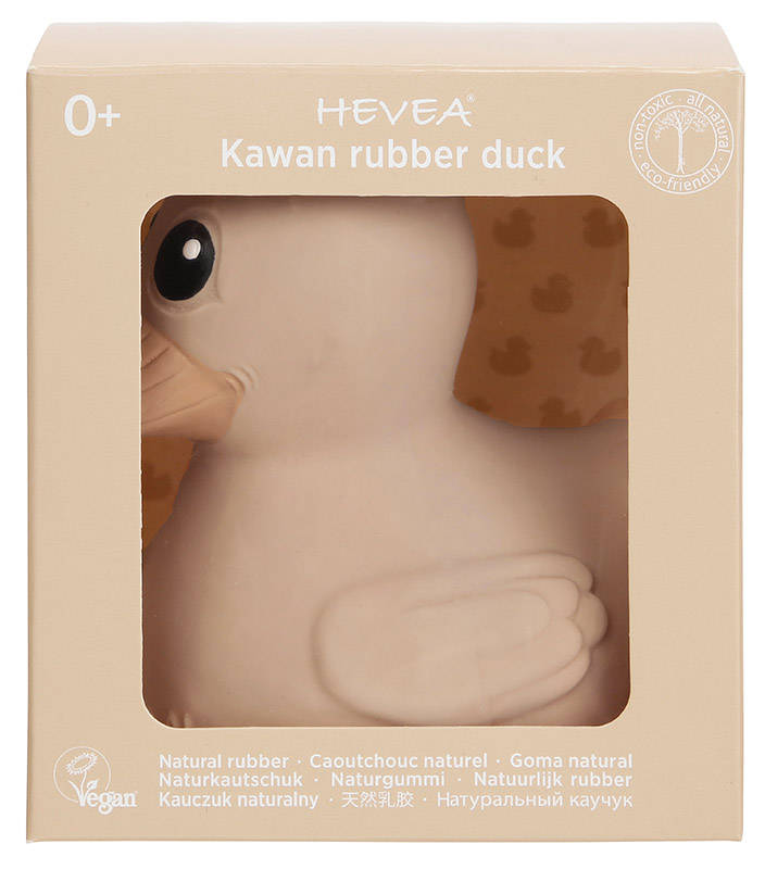 Hevea Badespielzeug Kawan Rubber Duck - Ente - Mini - Sandy Nude 