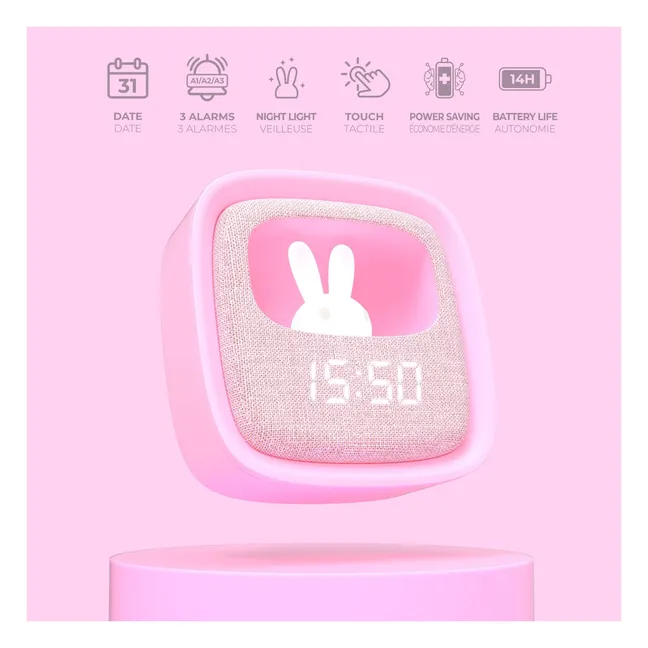 MOB BILLY CLOCK AND LIGHT - MARSHMALLOW