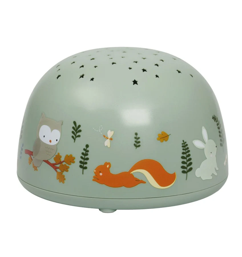 A Little Lovely Company Projektorlampe: Waldfreunde