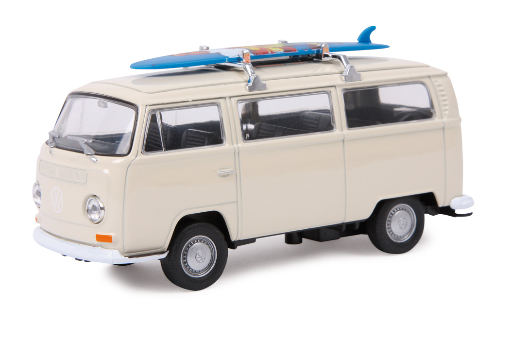 small foot company Modellauto „VW Bus T2 + Surfbrett“