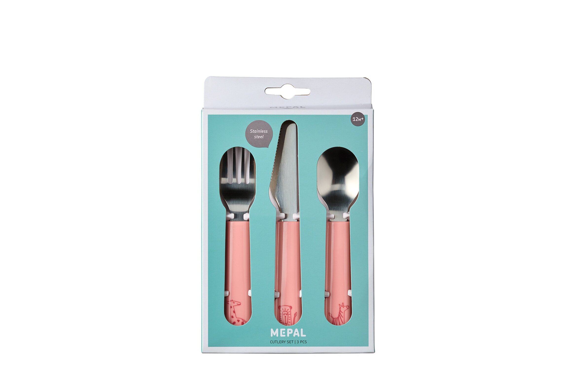 MEPAL Kinder-Besteckset Mepal Mio 3-teilig - deep pink