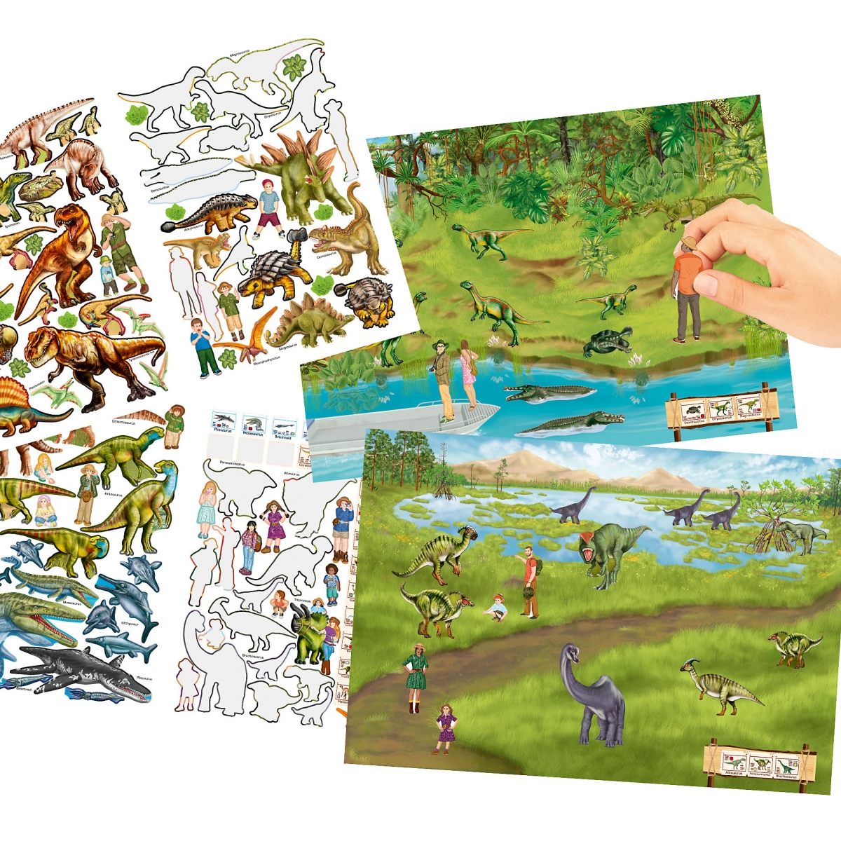 Depesche Germany Create your Dino Zoo -Stickerbuch 