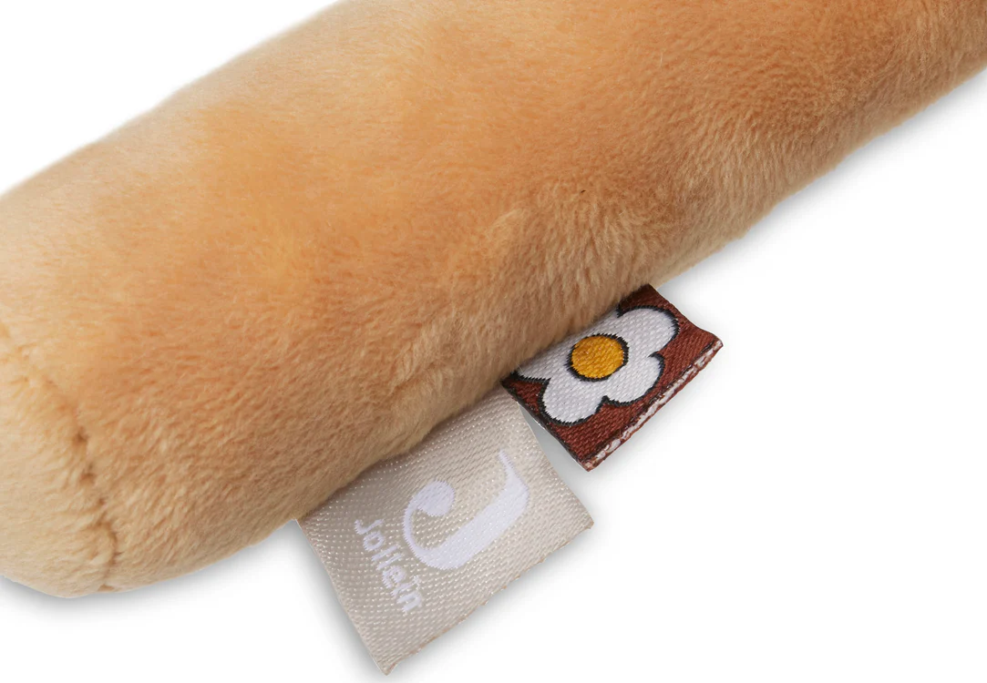 Jollein Rassel Spring Garden Bloom – Weiche Babyrassel Blume aus Teddy- und Samtstoff – Leicht greifbares Babyspielzeug mit Glöckchen für Neugeborene und Kleinkinder