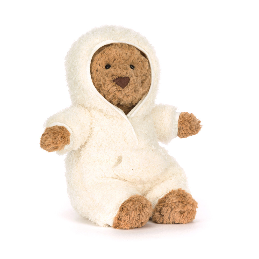 Jellycat Bartholomew Bear All-in-one Outfit 26cm x 12cm x 8cm - Sitzhöhe 22 cm
