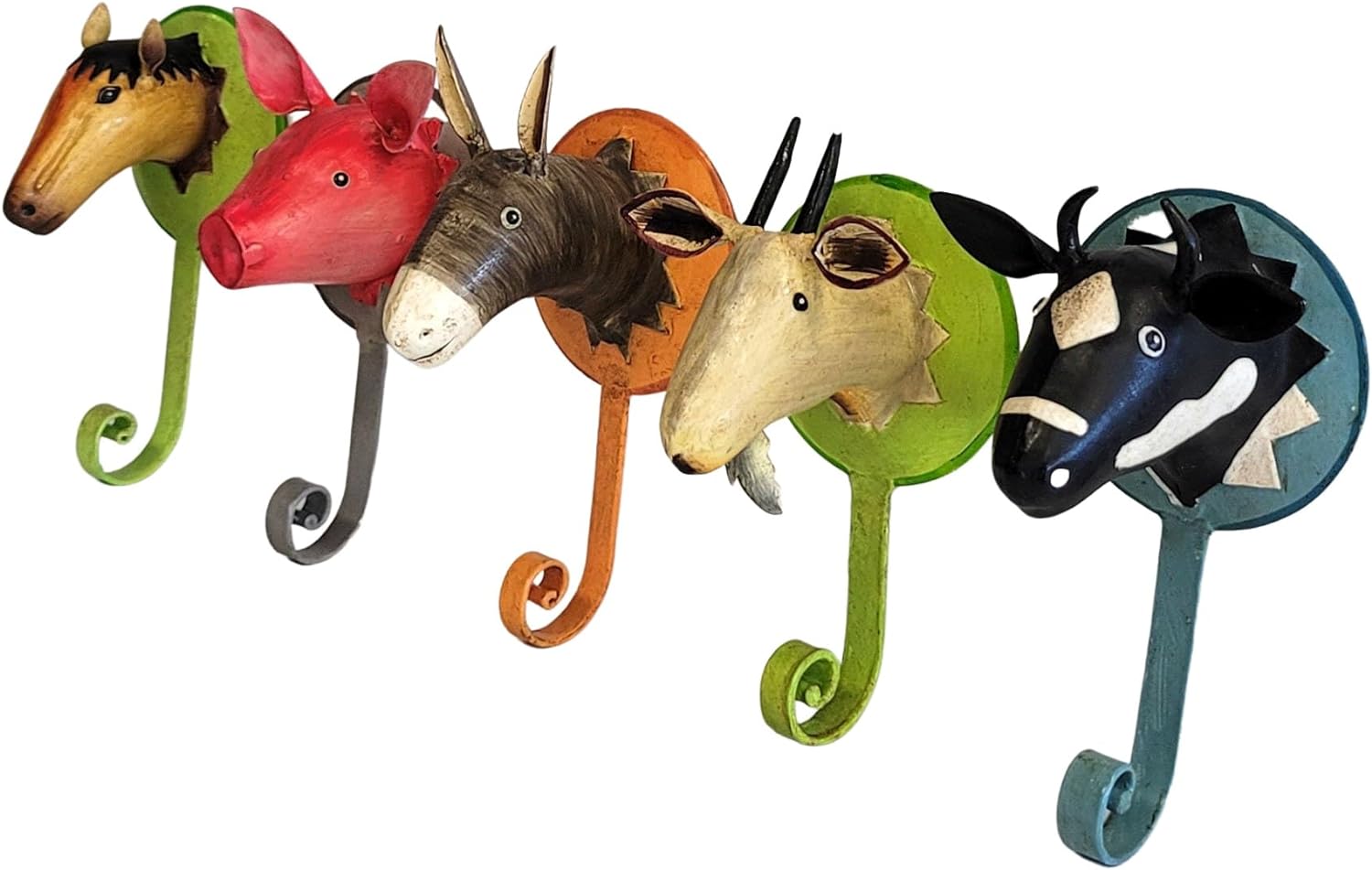 Pape Kunstgewerbe Wandhaken Pferd (Grün)