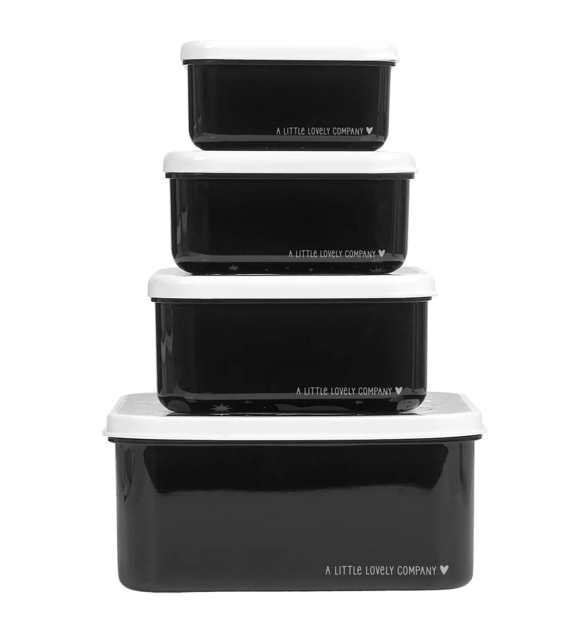 A Little Lovely Company Brot- und Snackdosen Set: Galaxy