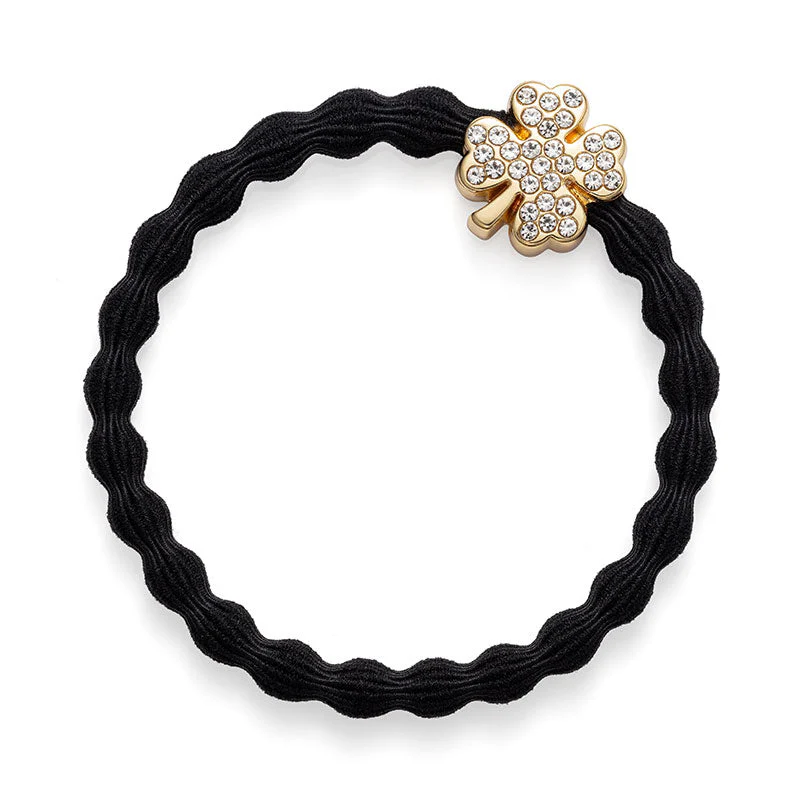 by Eloise Gold Diamanté Clover · Diamant Kleeblatt · Haargummi   