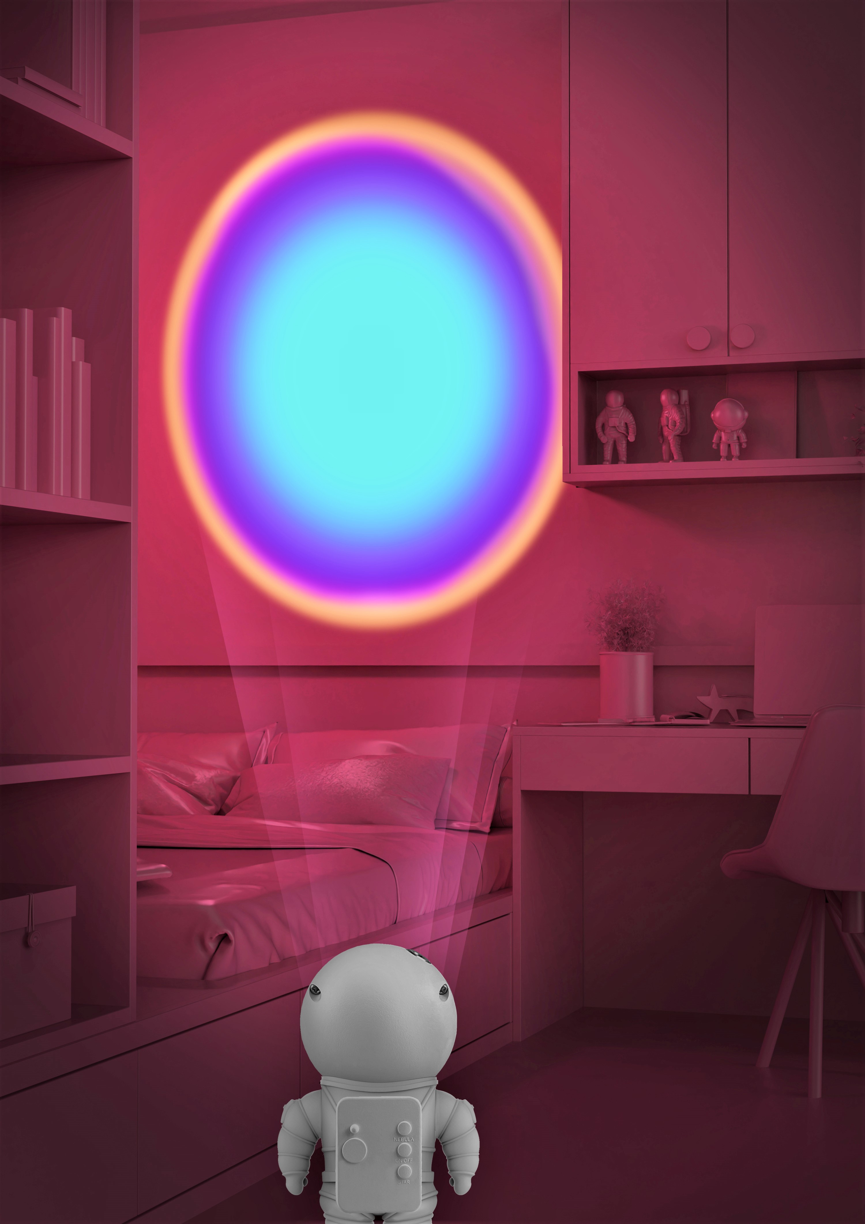 MOB Projektor Astrolight "Rainbow blue" 