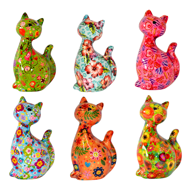 Pomme Pidou Spardose Katze Grösse "M" 12,5x10,3x21 cm