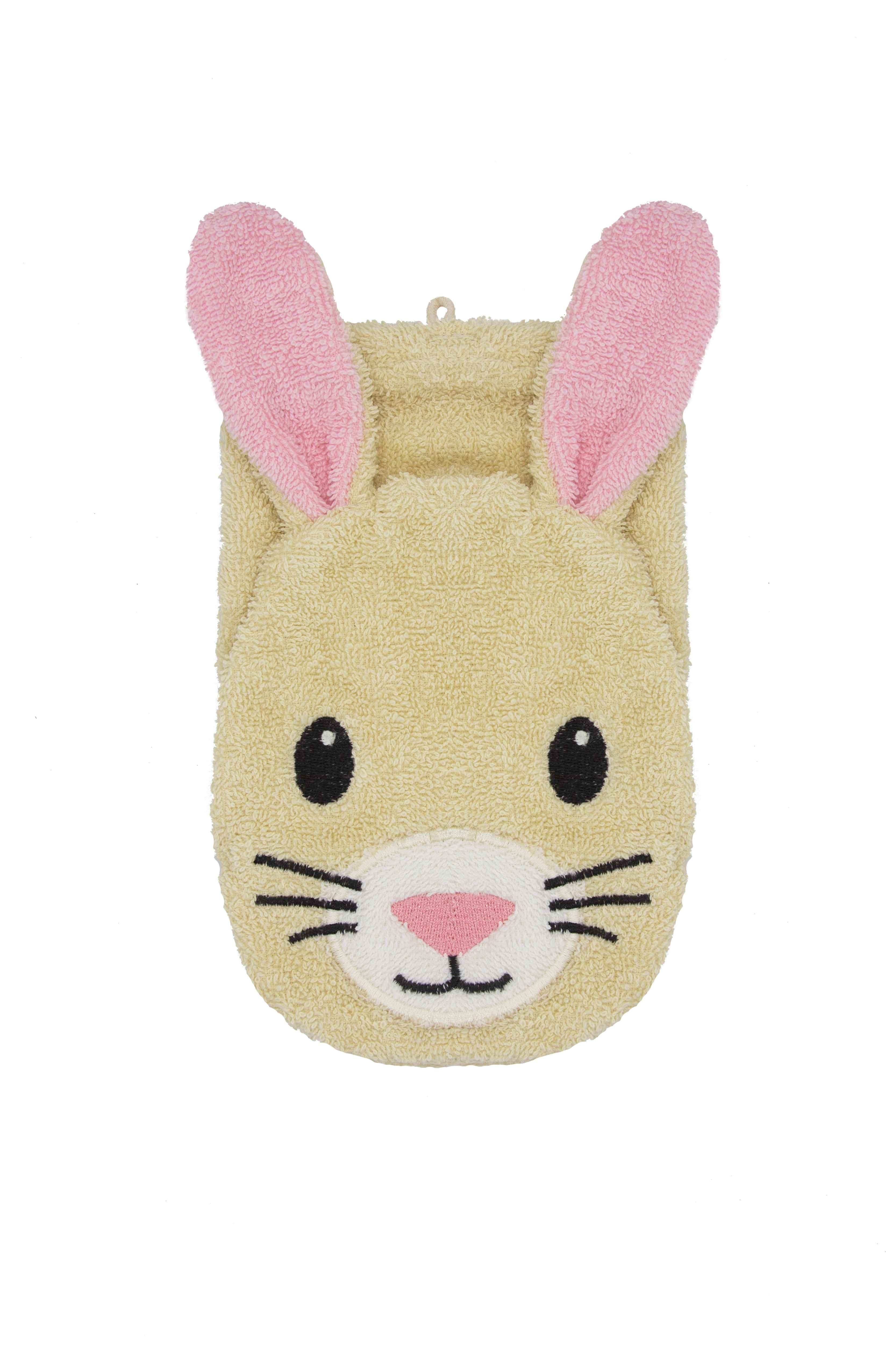 Fürnis BIO Waschlappen Hase Henry groß 26x14 cm   