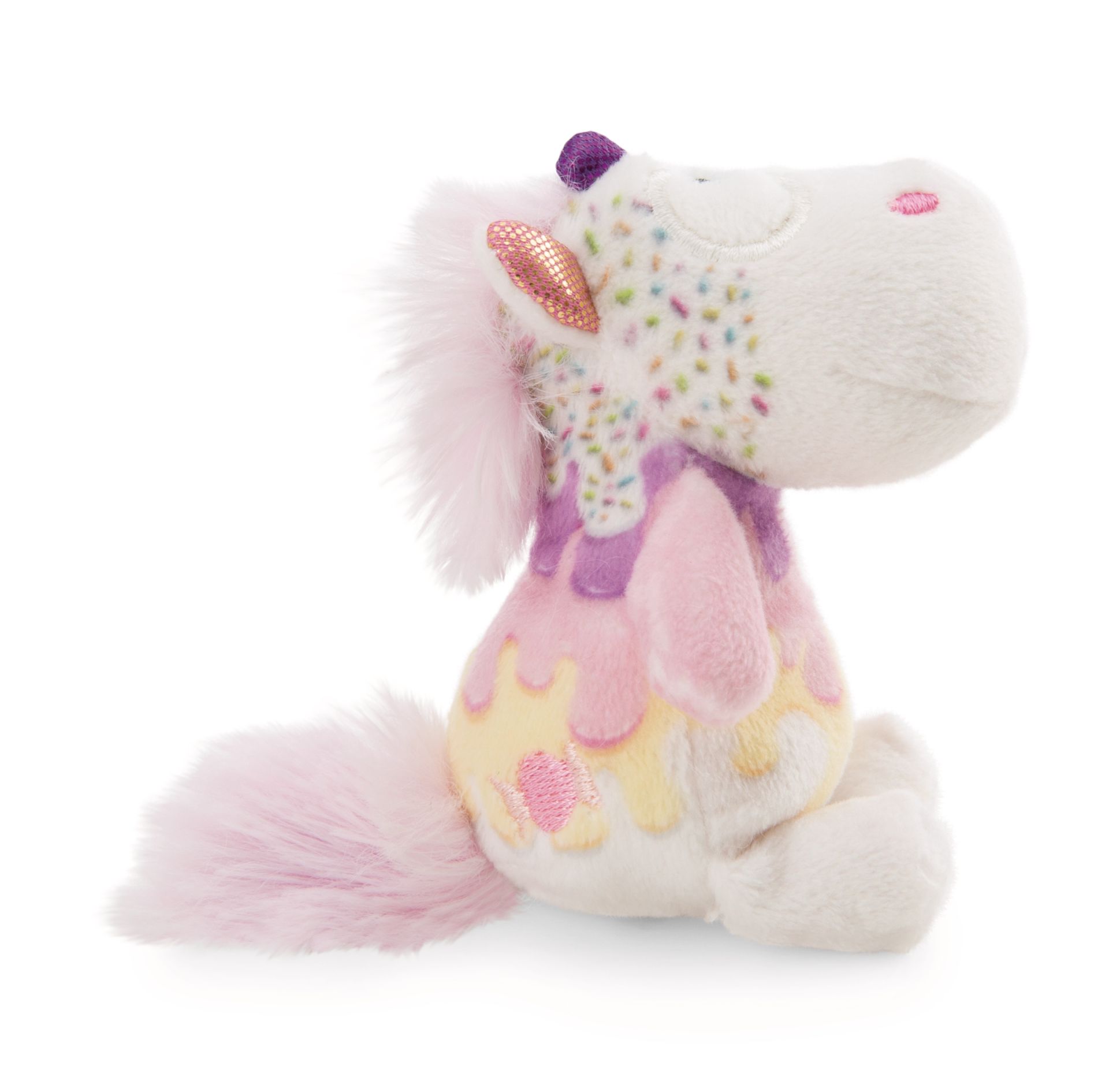 Nici Kuscheltier Einhorn Sweety Rainbow in Bonbon mit Loop NICI GREEN 