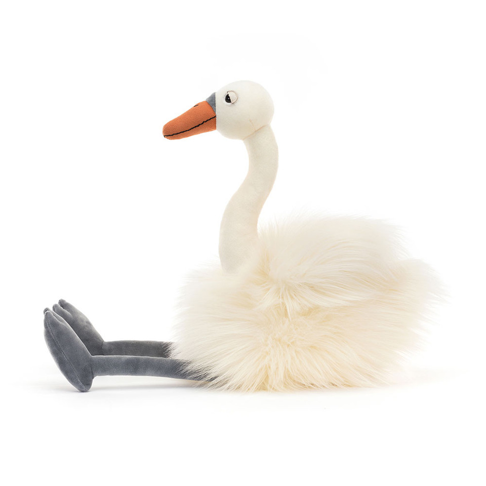 Jellycat Evelyn Swan Kuscheltier Schwan 50x15x20cm