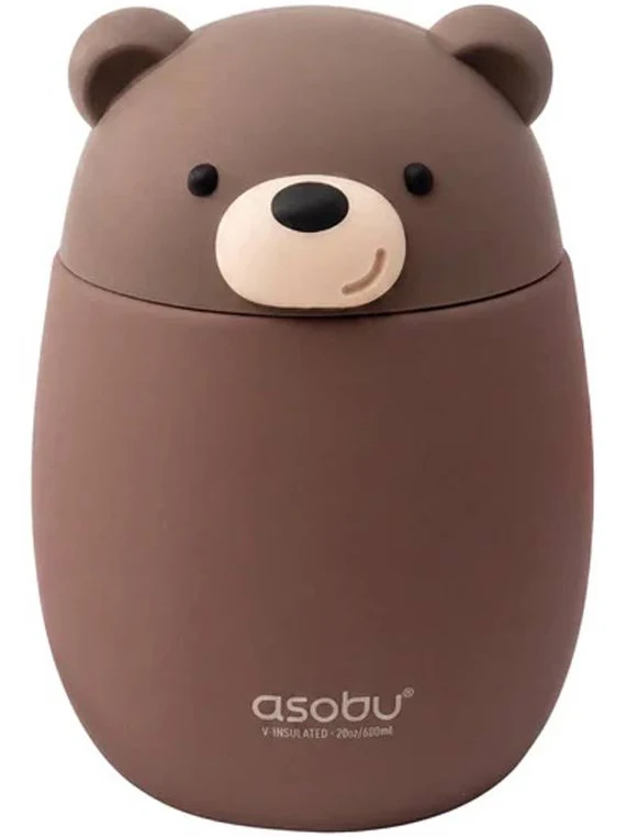 Bestie by Asobu Food Jar Braun Bear - Edelstahl Behälter Braunbär