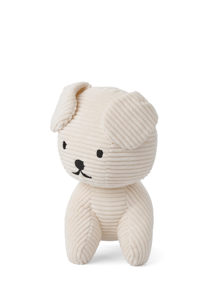 Bon Ton Toys Snuffy Corduroy - Hund aus Cord in Weiss 30 cm