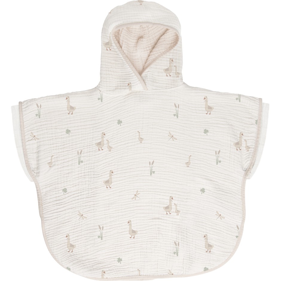 Bebe-Jou Baby Badeponcho aus Musselin Dear Goose Gänse Motiv 