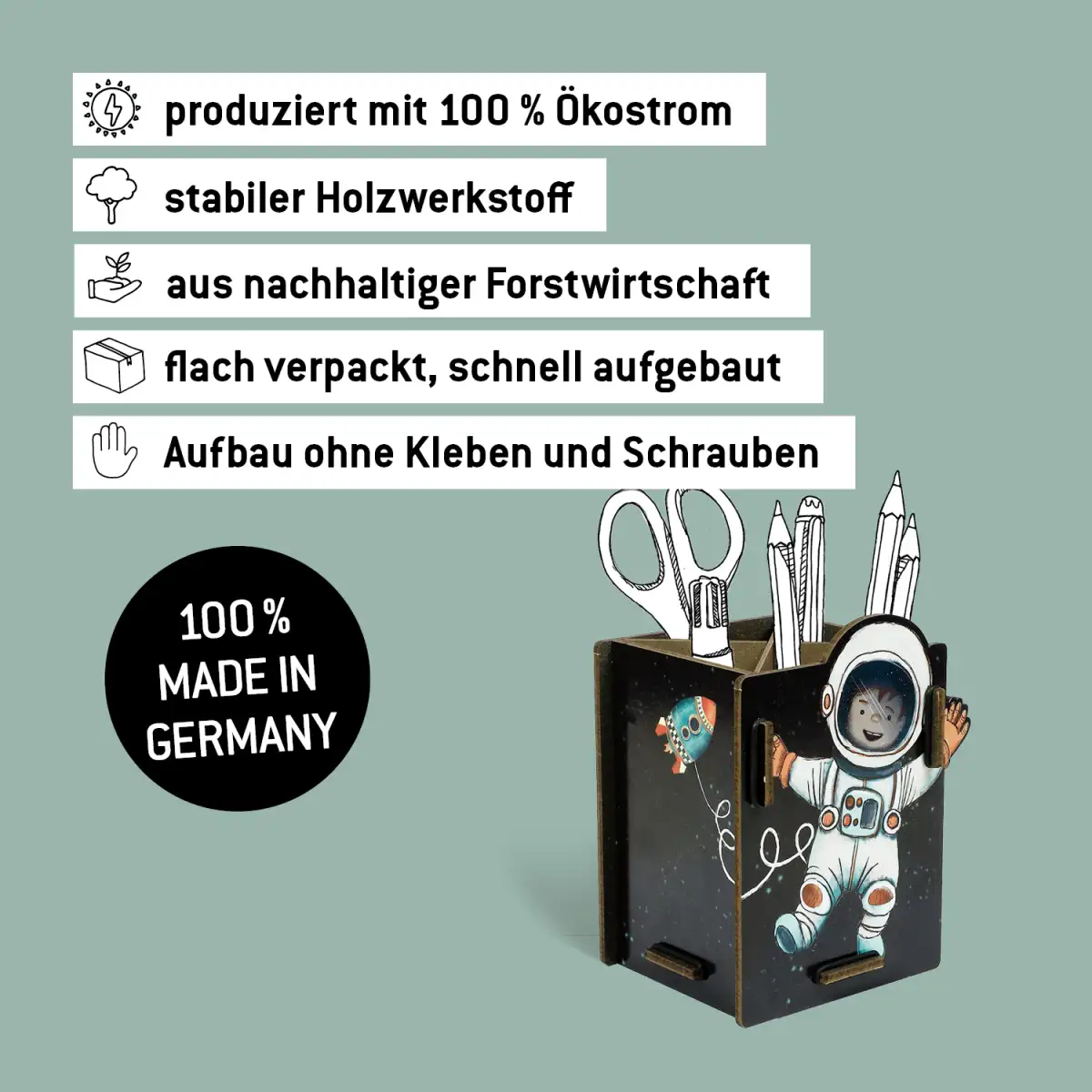 Werkhaus Stiftebox Astronaut