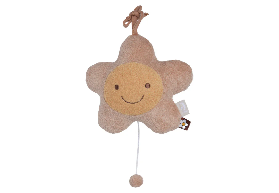 Jollein Spieluhr Spring Garden Bloom – Musikspieluhr Blume für Babys – Einschlafhilfe mit Melodie „Lullaby“, Babyspielzeug zur Beruhigung und sensorischen Förderung