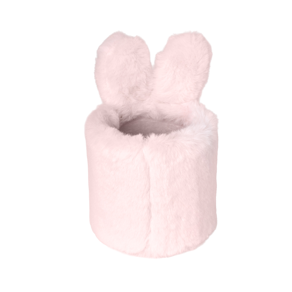 Lulubug Handmade Plüsch Stiftebecher „Hase Hoppy“, rosé