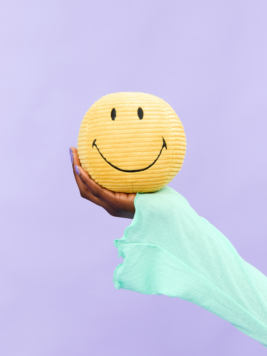 Bon Ton Toys Smiley Ball Stofftier in Gelb - 13 cm