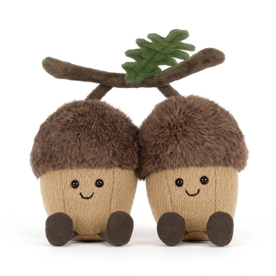 Jellycat Amuseables Ort & Tum Acorns Eicheln 18cm x 18cm x 6cm